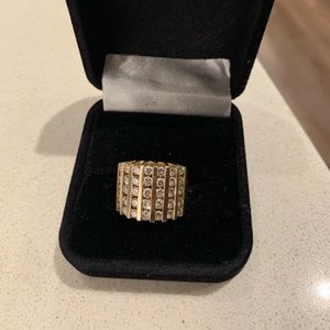 Solid 14k Gold Diamonds Ring
